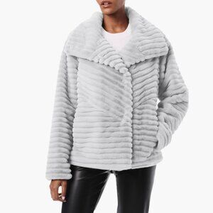 SALE! new BERNARDO Grooved Faux Fur $200 RETAIL Jacket 2512 5M5